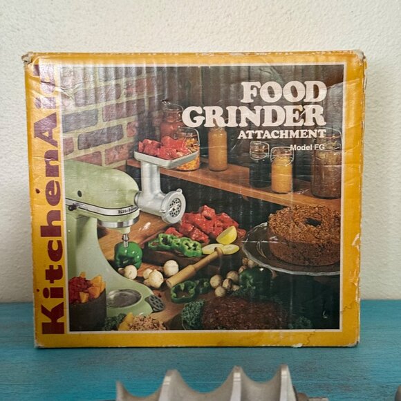 KitchenAid Food Grinder Attachment With Metal Plates & Stomper Model FG Hobart - Picture 8 of 8